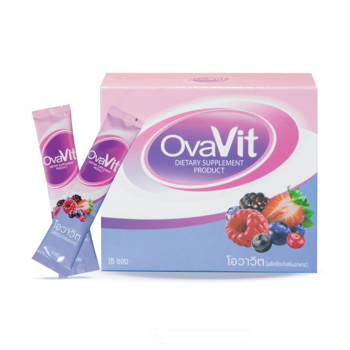 ovavit-วิตามินแบบชงผสมน้ำทานง่ายไม่คาว-กล่องละ-15-ซอง-รักษา-pcos-รักษาโรคถุงน้ำรังไข่-รักษาไข่ไม่ตกเรื้อรัง