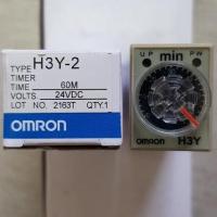 H3Y-2  OMRON DC24V Delay Timer Time Relay 0 - 60Min   with Base