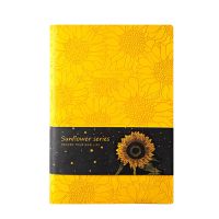 PU Leather Sunflower Notebook A5 Schedule Book Diary Weekly Planner Notepad School Office Supplies Kawaii Stationery H3CA