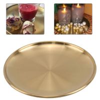 【CW】 Dining Plate Dishes Round Tray Steak Makeup Tablewares Korean Tools