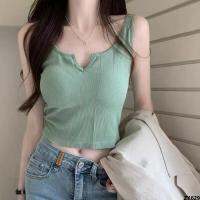 เสื้อชั้นนอกคอปกหลังสวยสาวฮอตใส่เสื้อกล้ามกีฬา V Sling Sling Summer Breast Pad Design สายรัดด้านในสไตล์ฝรั่งเศสใส่แล้วดูผอม