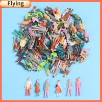 FLYING 100pcs ร้อน 1:100/1:150/1:75/1:50 มาตราส่วน ท่าผสมสี โมเดลอาคารผู้โดยสาร ทิวทัศน์รถไฟ ตัวเลขคน ตัวละคร DIY