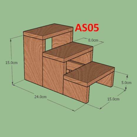 as05-3-ชั้นไม้-3-ชั้น-วางของใช้-เครื่องสำอาง-วางบนโต๊ะเครื่องแป้ง-วางต้นกระบองเพชร-วางแคคตัส-ขนาดกว้างxยาวxสูง-24x15x15-cm-ส่งสินค้าจากกรุงเทพ
