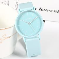 Silicone watch female junior high school students ins small wind design simplicity temperament senior ultra-thin waterproof