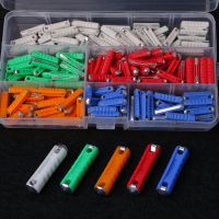 200Pcs 5A 8A 10A 16A 25A Ceramic Continental Car Fuse Set Bullet Classic LSD Tool