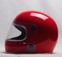 หมวกกันน็อค Elders Helmets - LEGO RED WITH CHROME TRIM (Quality Custom Made)