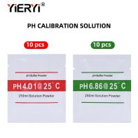 New10Set(20 Bags)PH Buffer Powder For PH Test Meter Measure Calibration Solution 10Pcs 4.01 And 10pcs 6.86 Calibration Point