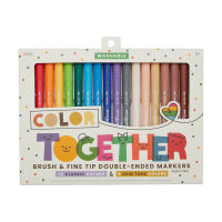 color together markers - set of 18 ปากกาเมจิก2หัว 18 สี