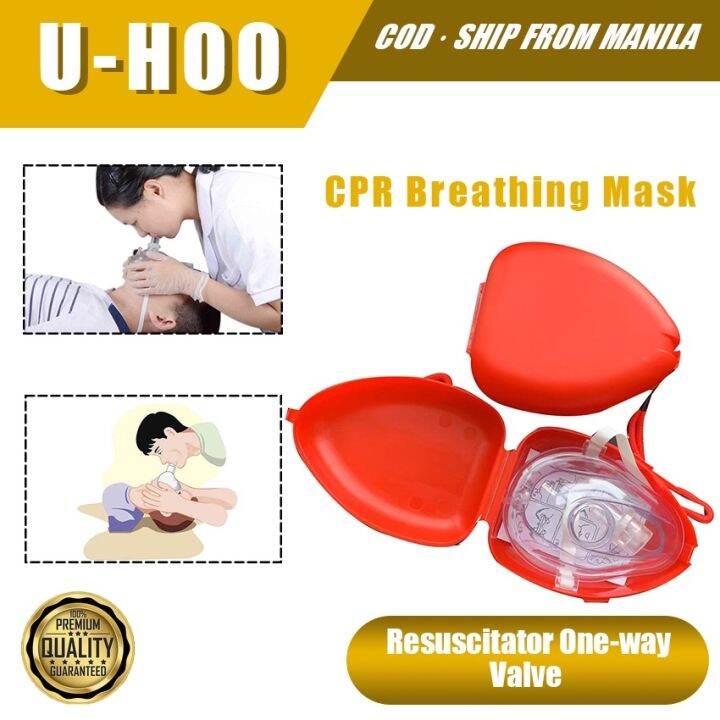 CPR Breathing Mask Resuscitator Reusable One way Valve Masks Health