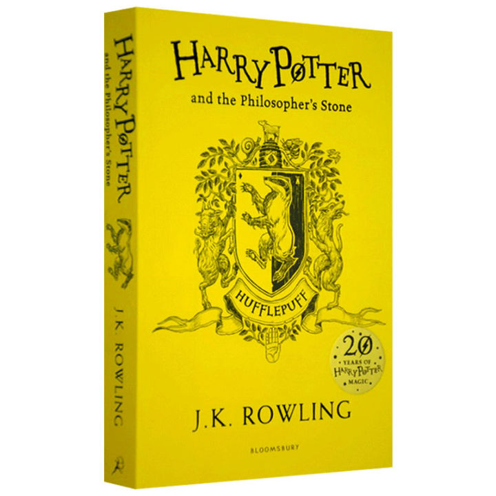 Harry　the　novel　college　original　Genuine　Stone　Stone　Lazada　philosopher'　and　Harry　English　Hufflepuff　PH　Potter　anniversary　Potter　and　s　Sorcerer's　English　the　20th　Hufflepuff