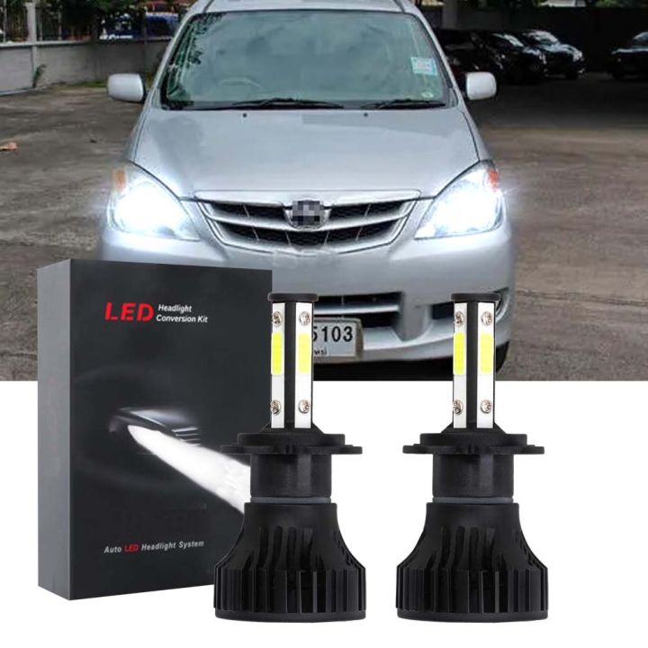 new-หลอดไฟหน้า-led-6000k-สีขาว-สําหรับ-toyota-avanza-f600-ปี-2003-2011-2-ชิ้น