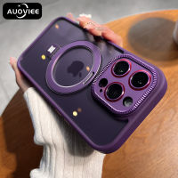 AUOVIEE เคสที่วางโทรศัพท์พร้อมห่วงแม่เหล็ก,สำหรับ iPhone 14 Pro Max Plus 12 13ที่ชาร์จแบบไร้สายเคสใสกันกระแทก