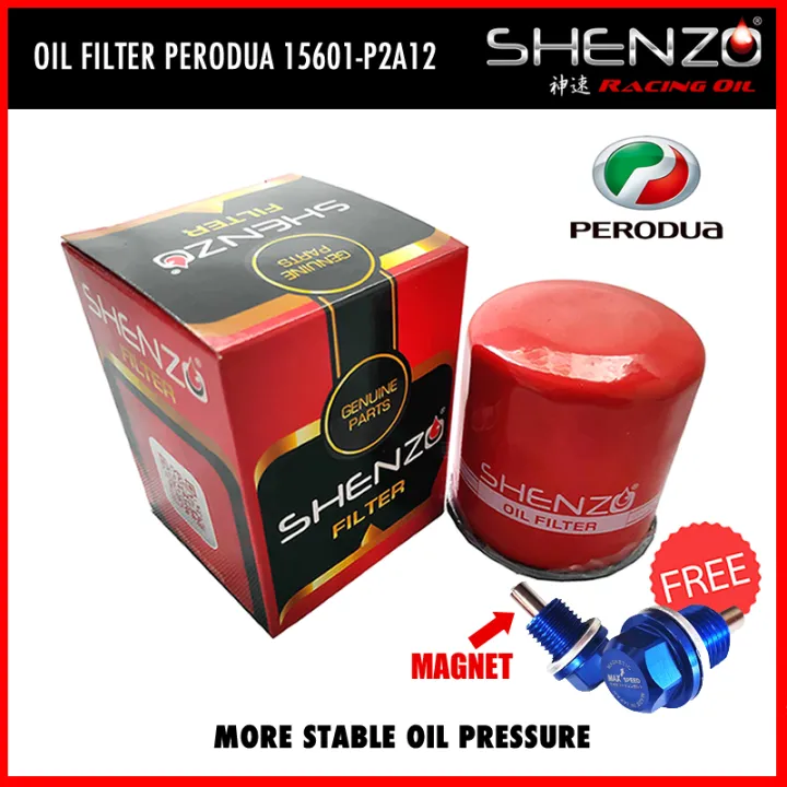 Oil Filter Perodua Axia Bezza Myvi G3 D20n Aruz Ativa Oil Filter 15601 P2a12 Shenzo High Flow Performance Oil Filter Lazada