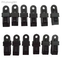 24 Pcs Black Polypropylene Heavy Duty Tarp Clips Clamps Multi-purpose Outdoor Tent Clip Awning Windbreak Fixing Clip