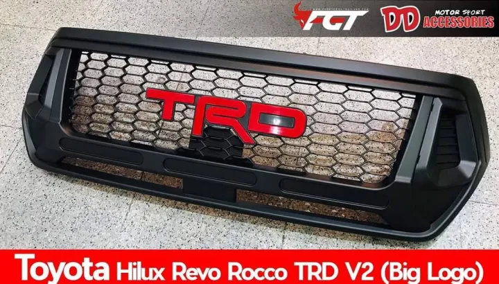 ad-กระจังหน้าแต่ง-revo-rocco-trd-ใหญ่-สีดำด้าน