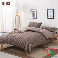 UTICI 100%Cotton Soft Jersey Knit Bedding sets Fitted Sheet Set(4pcs) Sheetx1,Quilt Coverx1,Pillowcasex2,Queen Size/5feet,King Size/6Feet Multiple Colors Can be used with a 13 inch