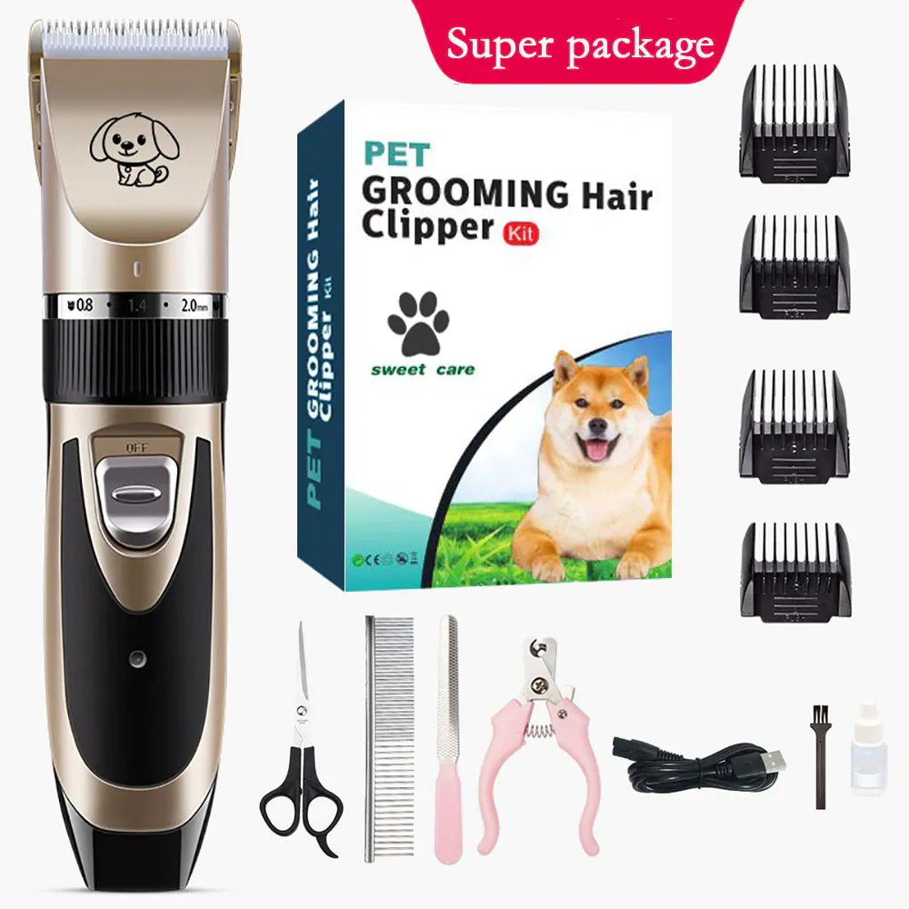 Best Selling Original P9 P2 Professional Pet Shaver Cat Dog Hair Cutter Trimmer  Dog Grooming Kit Rechargeable Electrical Animal Pet Clippers | Lazada PH