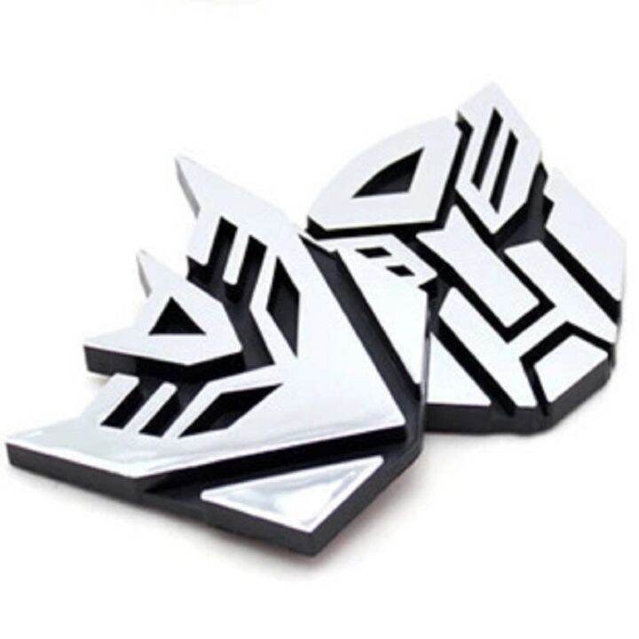 {car parts} Transformers 3D Car Stickers Decepticon emblem Tail Badge