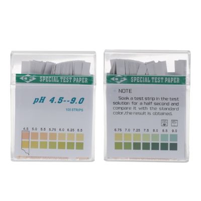 100 Strip 4.5-9 PH Alkaline Acid  Paper Water Saliva Litmus Testing Inspection Tools