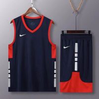 【Ready】? Basketb uform suit for men adults and ildren quick-dryg basketb v trag uform ctomizatn