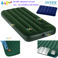 Intex ส่งฟรี ที่นอนเป่าลม แคมป์ปิ้ง 2.5 ฟุต (จูเนียร์ ทวิน) 0.76x1.91x0.22 ม. มีสูบลมเท้าเหยียบฝังในตัว รุ่น 66950 + หมอนเป่าลม