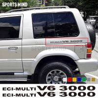 2 X ECI-Multi V6 3000 For Mitsubishi Pajero Shogun Montero Side MK2 V20 Accessories Car Stickers Decal Automobiles Car Styling