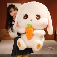 【YF】 Kawaii Rabbit Plush Toy 80cm Big Size Stuffed Animal Bunny Soft Doll Pillow Kids Toys Birthday Christmas Gift for Girl