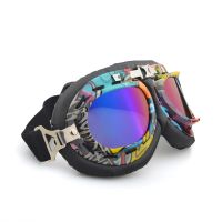 NEW WWII Vintage Motorcycle Gafas Motocross Moto Goggles Scooter For Harley Goggle Glasses Pilot Cruiser