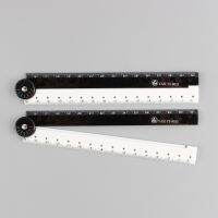 【CW】 ALLTU 1pcs and white simple ruler graphic folding school supplies birthday gifts creative