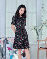 Foresta.shop - Aimi Dress (Black flower)