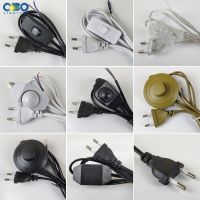 【YF】 EU Plug With Switch Wire 1.7M Dimmer Black/White Lamp Cable For Table Floor lamp 110-220V Electricity US