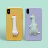 【Super Like】กรณี ForRealme C21C11 C12 C15 C175 5i 6 6S 7 7i 8แฟชั่น3D DinosaurCartoon SoftCover