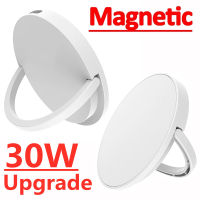 30W Magnetic Wireless Charger สำหรับ 13 12 Pro Max Mini Fast Charge สำหรับ Samsung USB C PD Adapter Original Magnet Charger