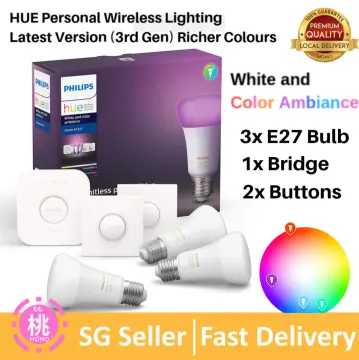 Buy Philips Hue - 3x E27 Filament A60 - White Ambiance - Bundle