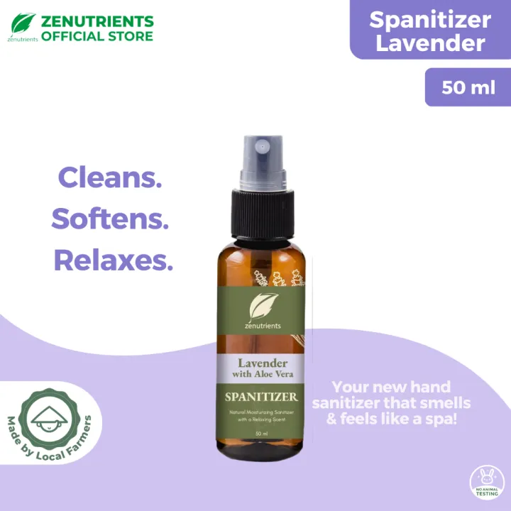 New Zenutrients Lavender With Aloe Vera Spanitizer 50ml Lazada Ph 7107