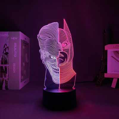 คู่สี Led แผงไฟอะนิเมะรูปโจ๊กของขวัญวันวาเลนไทน์สำหรับแฟนตกแต่งห้องวัยรุ่น USB แสง