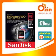 Thẻ nhớ SD sandisk Extreme PRO 256GB SDXC 170Mb s UHS-I U3 633x
