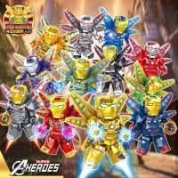 Chinese Building Blocks Iron Man MK85 Avengers Alliance 4 Minifigures 6 Mark Armor Machine Marvel Villain Assembled Toys