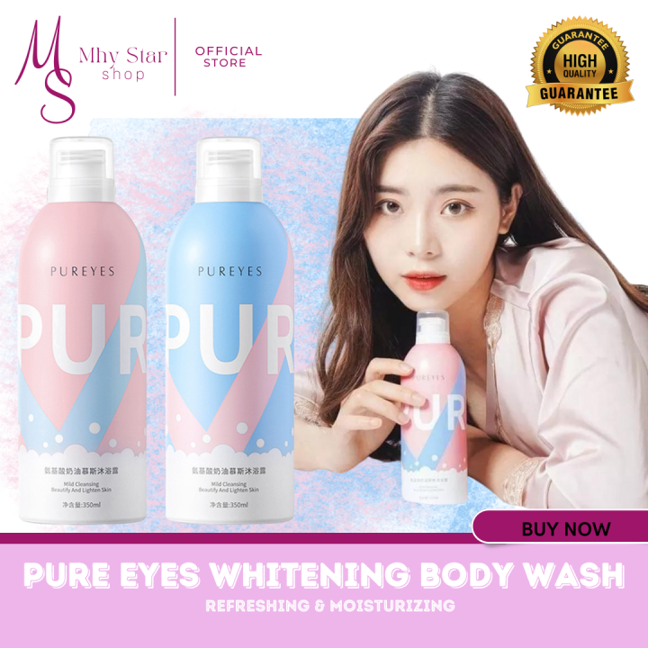AUTHENTIC Pure Eyes Whitening Shower Gel Original Mousse Shower Gel