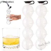 【Ready Stock】 ♨❍♈ C14 Delication Round Ice Mould Ice Ball Maker DIY Ice Cream Mold Plastic Whiskey Ice Cube