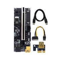 ตัวขยาย Pci E สำหรับ Gpu Miner 1x To16x Usb งานเหมืองสายข้อมูลพร้อมอะแดปเตอร์ Led Pci E 2ตัวสำหรับ Gpu Miner