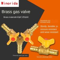 ▤ ValveGas Three-way Valve Gas Hose Natural Gas Pipe Pagoda Head Cannula Gas Connector Liquefied Gas Three-way Ball Valve