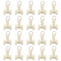 ✓⊙✾ Curtain Roller Track Pulley Home Straight Plastic Wheel Sliding Cloth Glider Rollers Hook