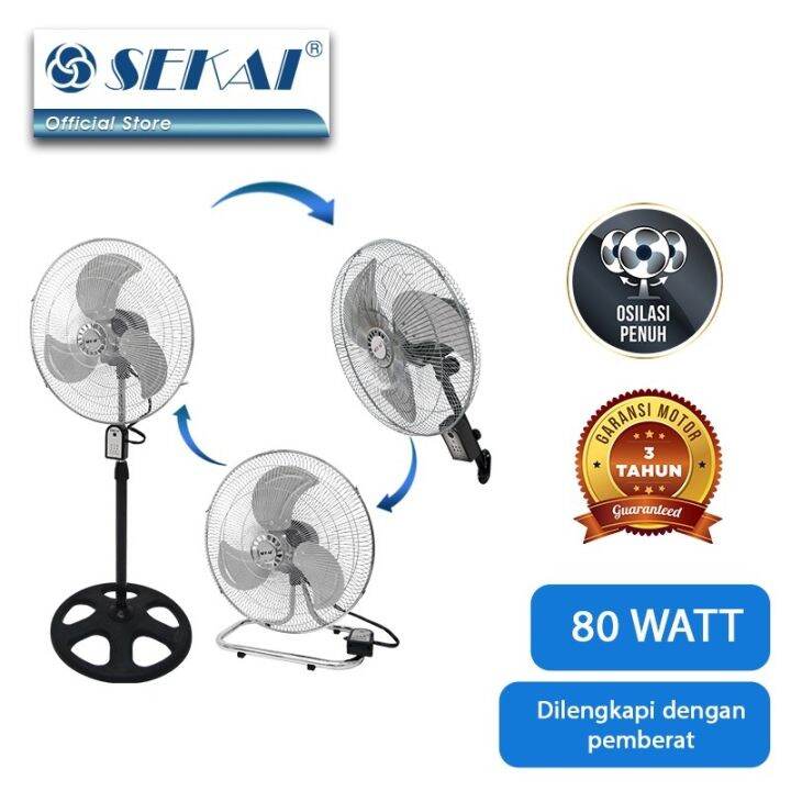 Sekai Kipas Angin Stand Fan HSN 1837 Lazada Indonesia