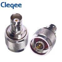 Cleqee 1PC BNC Female Jack to N Type Male Plug RF Coax Connector Straight Adapter C20071