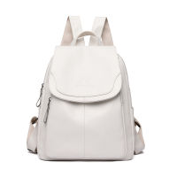 White Women Backpack Female Leather Backpacks Ladies Sac A Dos School Bags for Girls Large Capacity Travel Back Pack Rucksacks