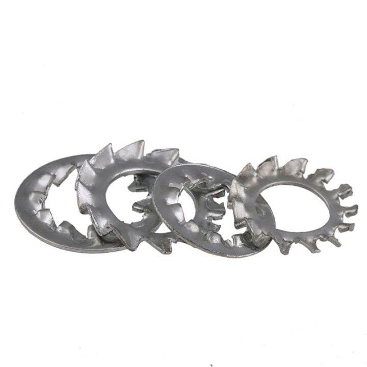 50pcs-m3-m4-m5-m6-m8-m10-m12-m14-m16-304-stainless-steel-external-toothed-serrated-lock-washer-shakeproof-star-gasket