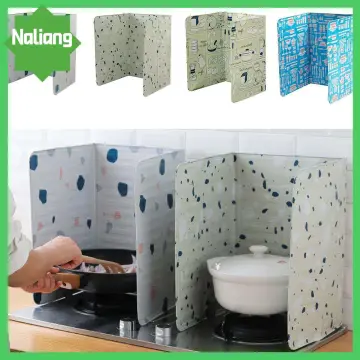 Folding Splatter Splash Guard Frying Folding Oil Splatter Protector Splash  Stove For Kitchen Stove Gas Proof Cooktop Insulation