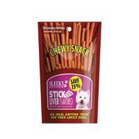 ขนมสุนัข SLEEKY Chewy Stick Liver Flavored รสตับ 175 กรัม (ชนิดแท่ง)