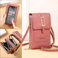Women Bags Soft Leather Wallets Touch Screen Cell Phone Purse Crossbody Bags For Women Small Shoulder Strap Handbag for Female